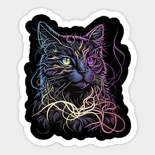 Magic cat Sticker